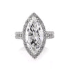 5.87ct Marquise Cut Diamond Engagement Ring