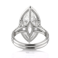 5.87ct Marquise Cut Diamond Engagement Ring