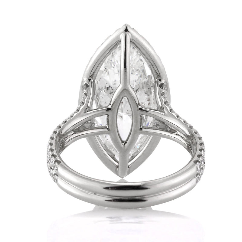 5.87ct Marquise Cut Diamond Engagement Ring