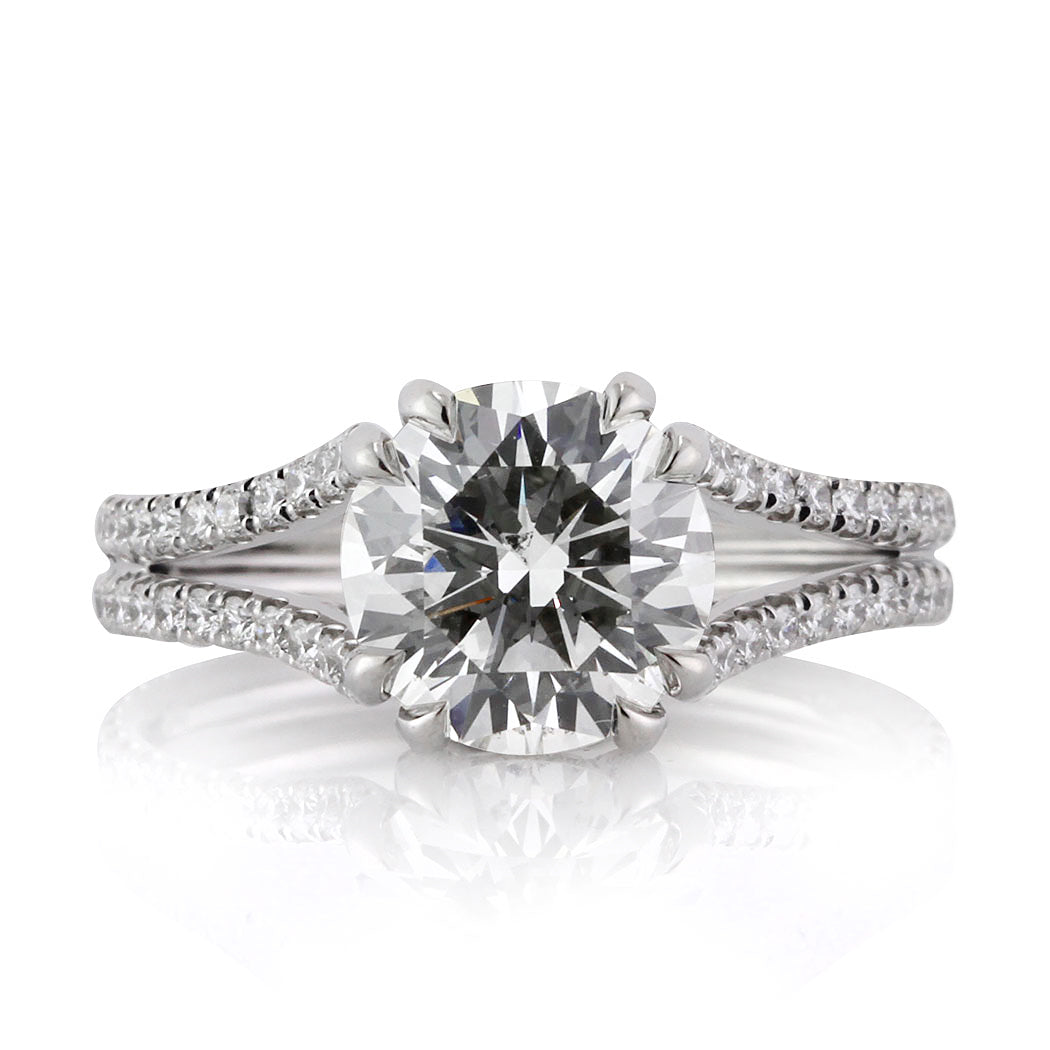 3.05ct Round Brilliant Cut Diamond Engagement Ring