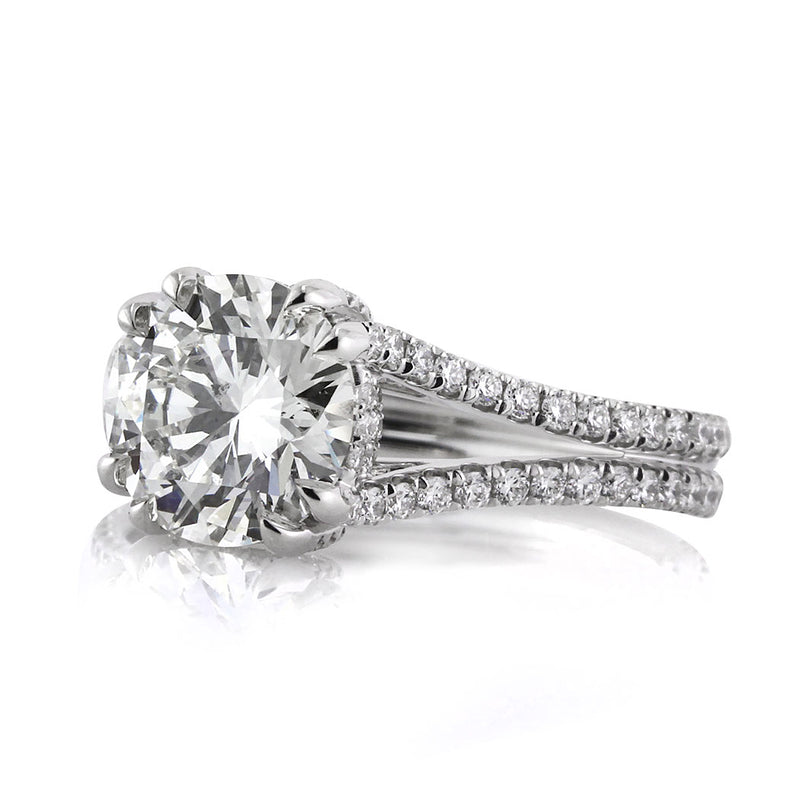 3.05ct Round Brilliant Cut Diamond Engagement Ring