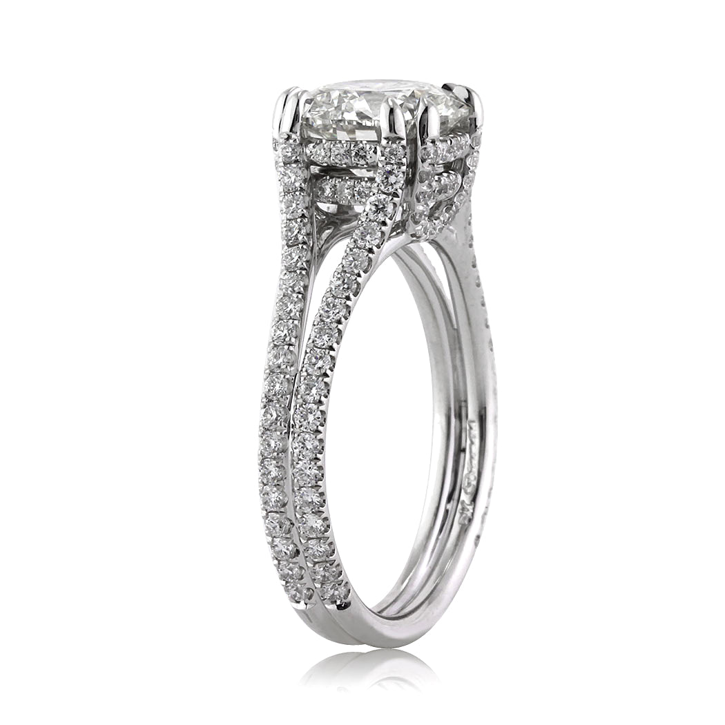 3.05ct Round Brilliant Cut Diamond Engagement Ring