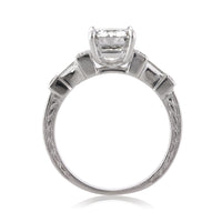 2.61ct Emerald Cut Diamond Engagement Ring