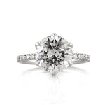 4.50ct Round Brilliant Cut Diamond Engagement Ring