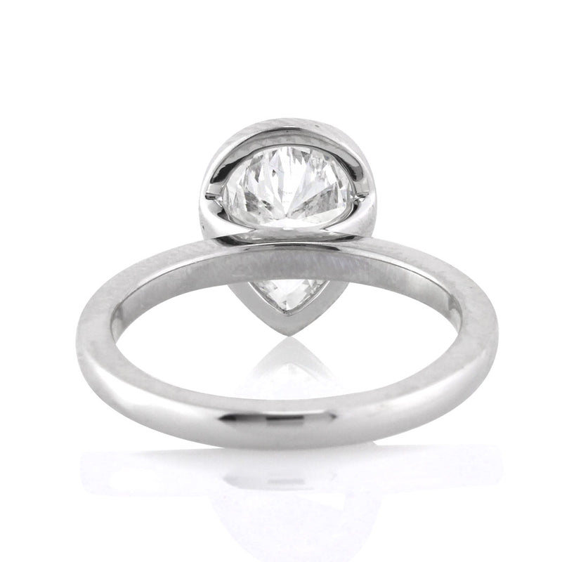 1.61ct Pear Shaped Diamond Solitaire Engagement Ring