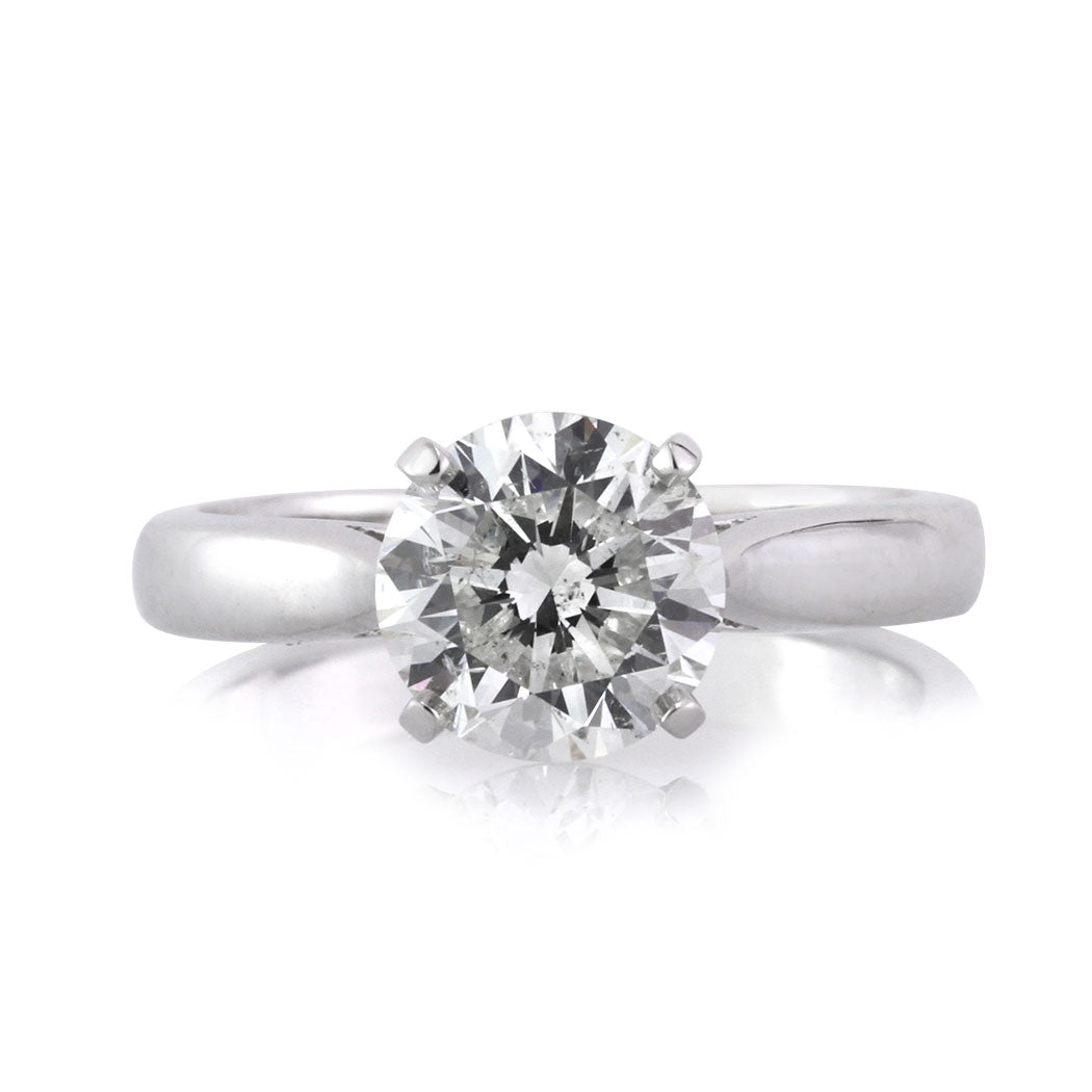 2.07ct Round Brilliant Cut Diamond Engagement Ring