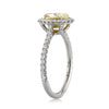 1.80ct Fancy Yellow Oval Cut Diamond Engagement Ring