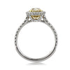 1.80ct Fancy Yellow Oval Cut Diamond Engagement Ring