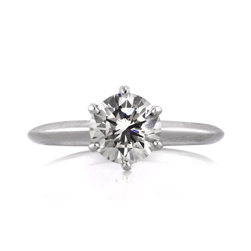1.24ct Round Brilliant Cut Diamond Solitaire Engagement Ring