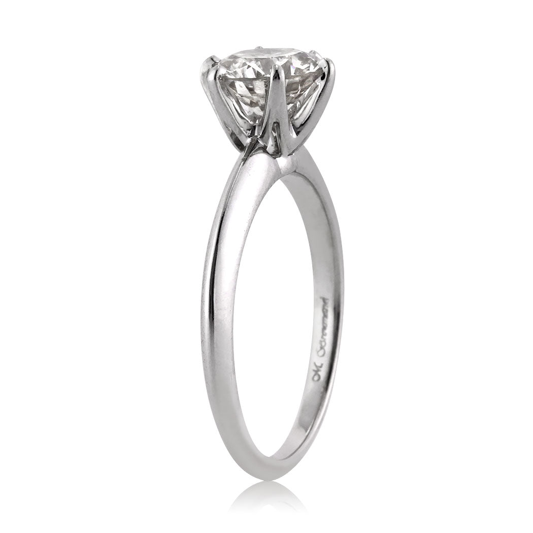 1.24ct Round Brilliant Cut Diamond Solitaire Engagement Ring