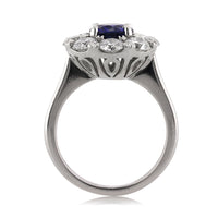 3.18ct Round Brilliant Cut Sapphire and Diamond Engagement Ring