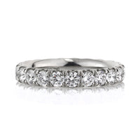 2.10ct Round Brilliant Cut Diamond Eternity Band in Platinum