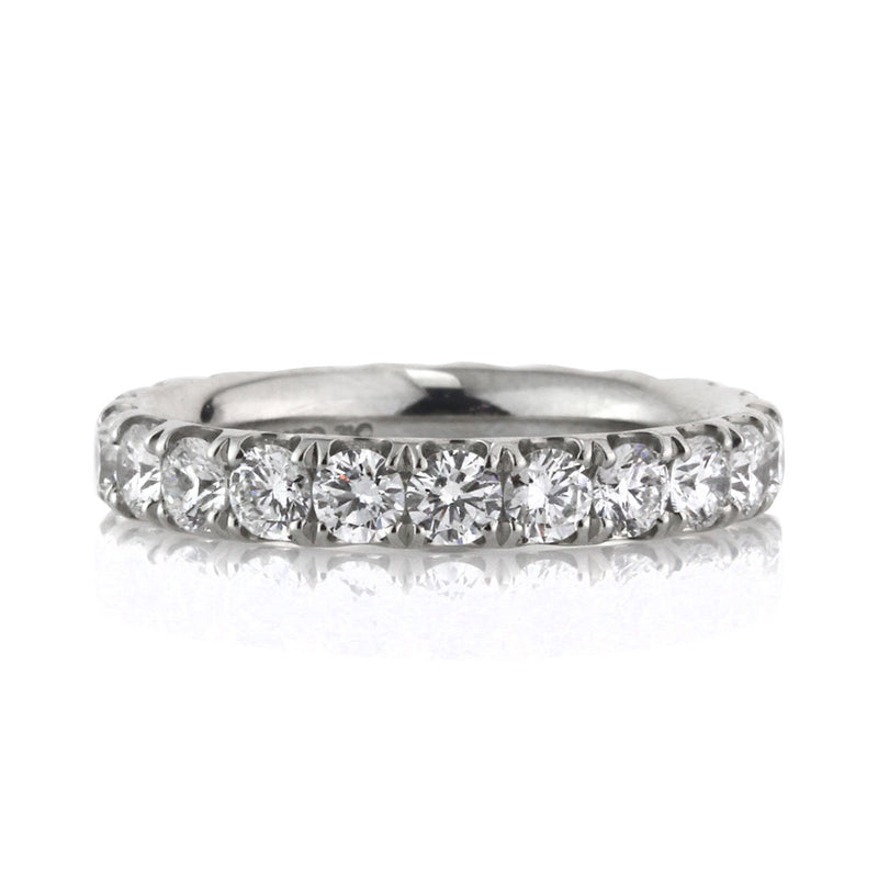 2.10ct Round Brilliant Cut Diamond Eternity Band in Platinum