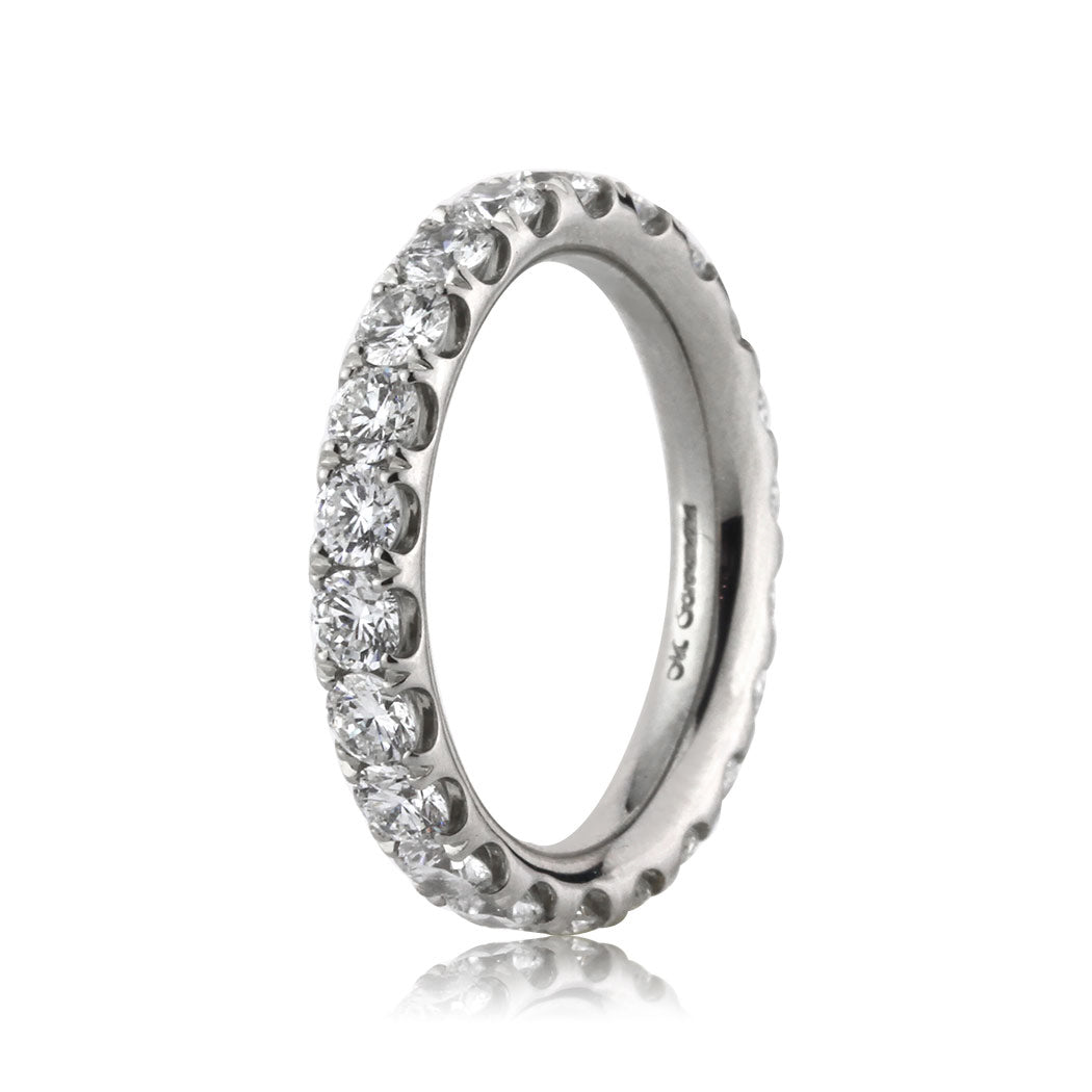 2.00ct Round Brilliant Cut Diamond Eternity Band in Platinum