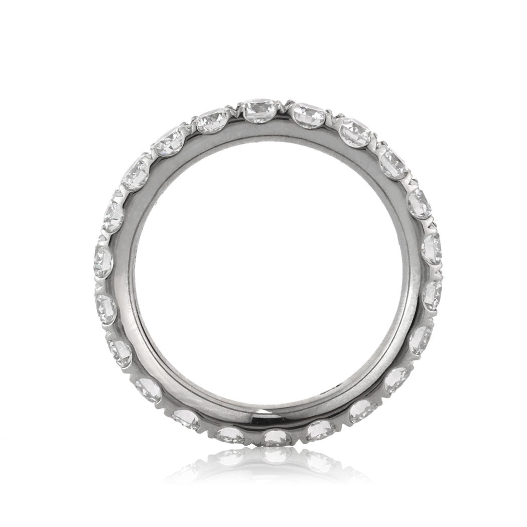 2.00ct Round Brilliant Cut Diamond Eternity Band in Platinum