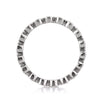 1.20ct Round Brilliant Cut Diamond Bezel Set Eternity Band in 18k White Gold