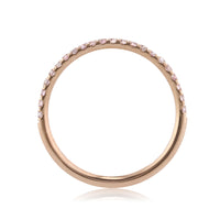 0.30ct Fancy Pink Round Brilliant Cut Diamond Wedding Band