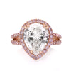 4.37ct Pear Shaped Diamond Engagement Ring