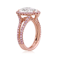 4.37ct Pear Shaped Diamond Engagement Ring