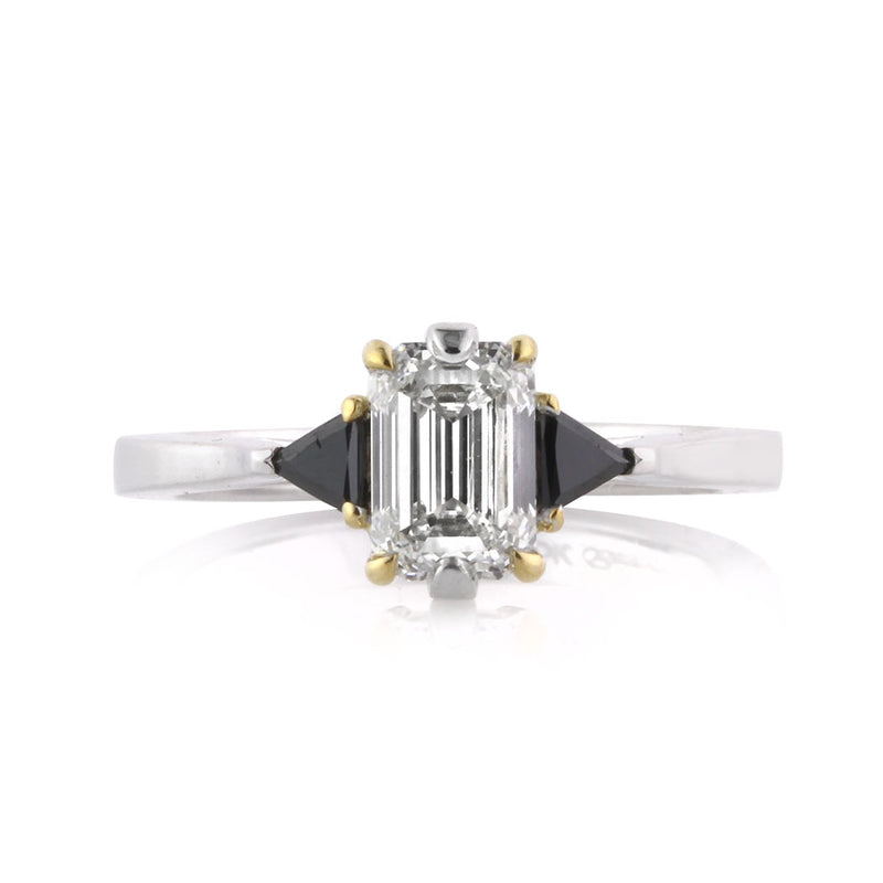 1.16ct Emerald Cut Diamond Engagement Ring