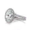 2.87ct Oval Cut Diamond Engagement Ring