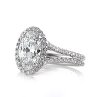 2.87ct Oval Cut Diamond Engagement Ring