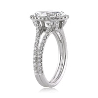 2.87ct Oval Cut Diamond Engagement Ring