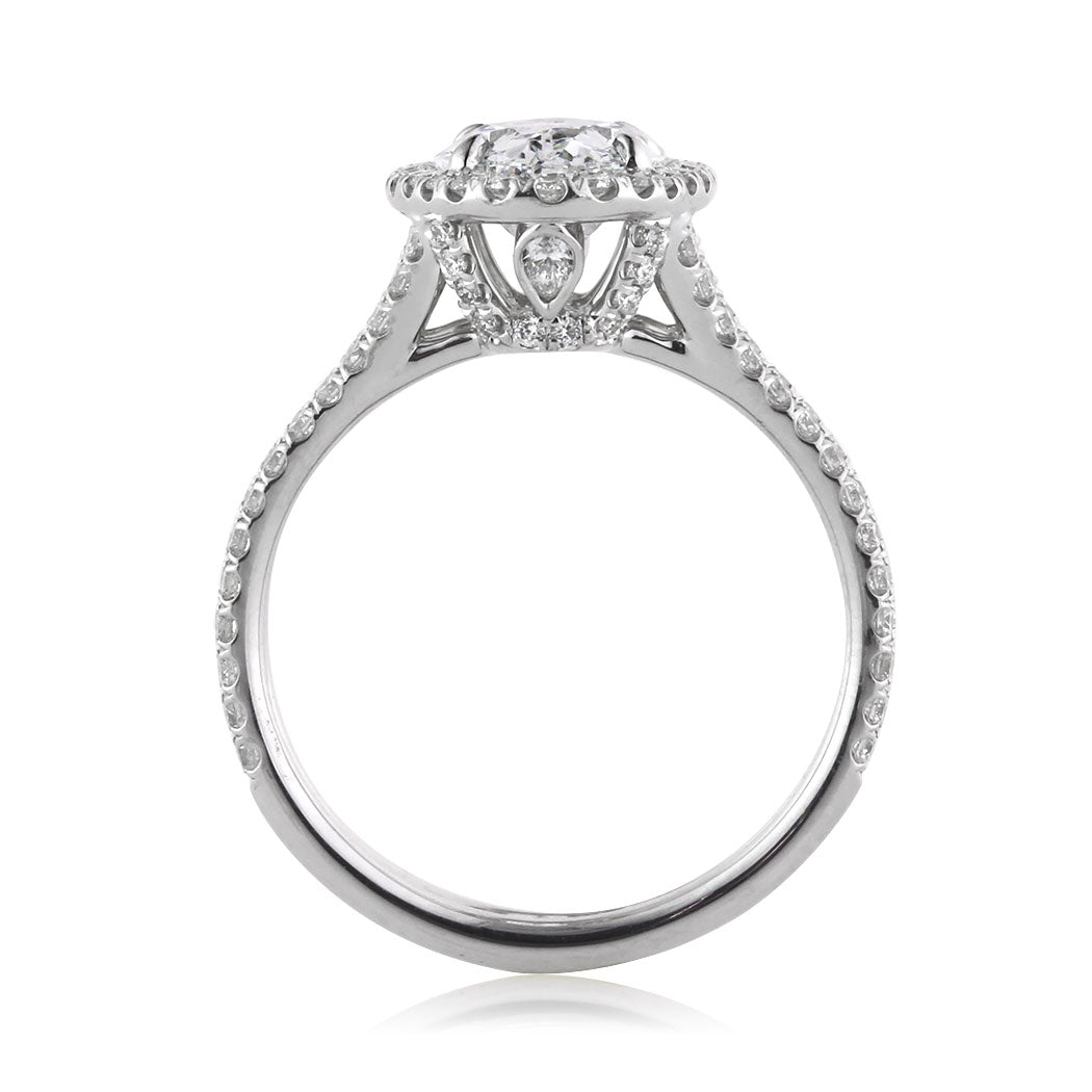2.87ct Oval Cut Diamond Engagement Ring