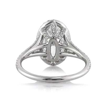 2.31ct Oval Cut Diamond Engagement Ring