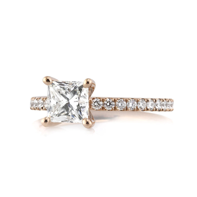 1.76ct Princess Cut Diamond Engagement Ring