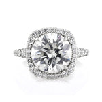 4.91ct Round Brilliant Cut Diamond Engagement Ring
