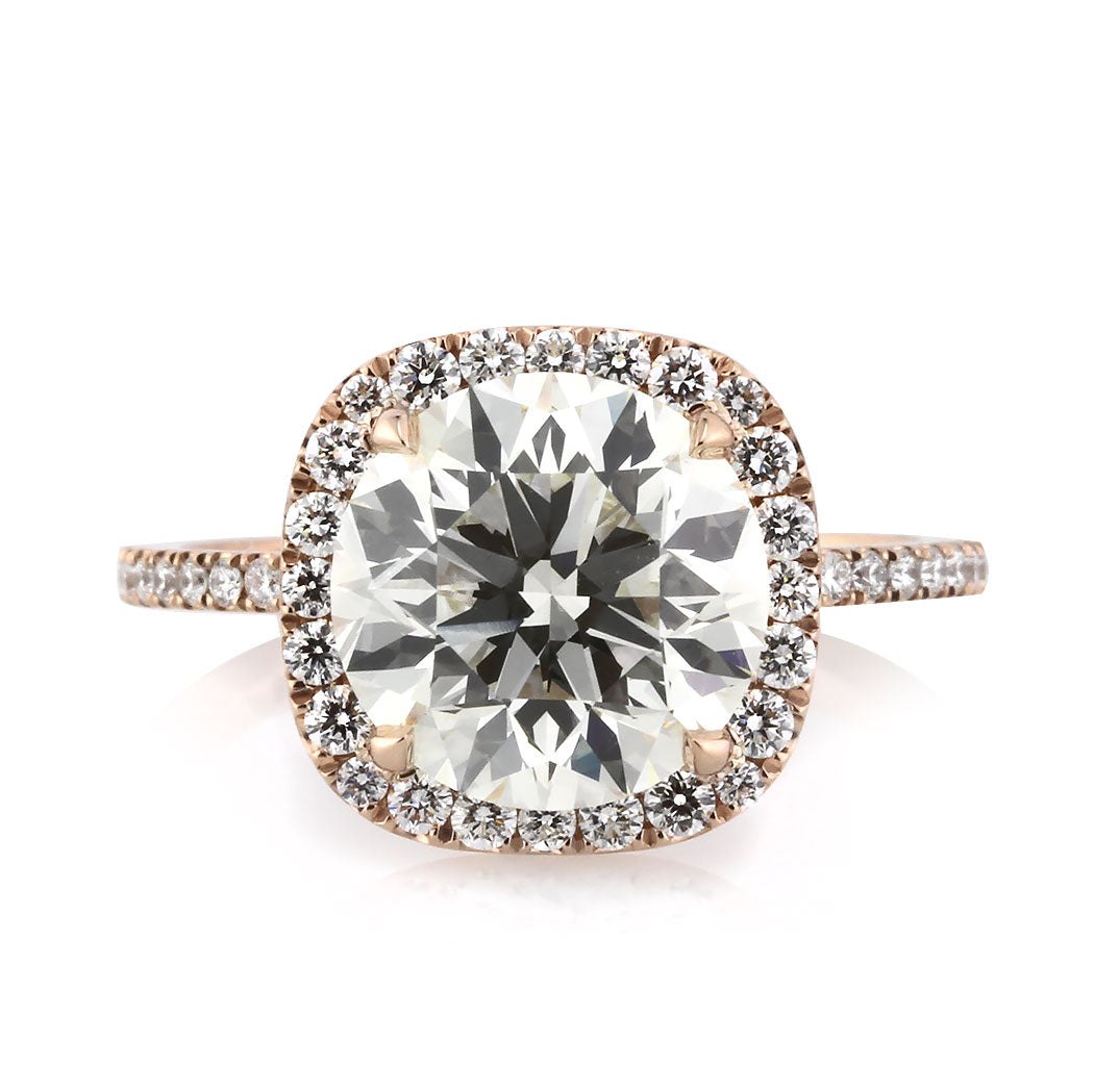 4.13ct Round Brilliant Cut Diamond Engagement Ring