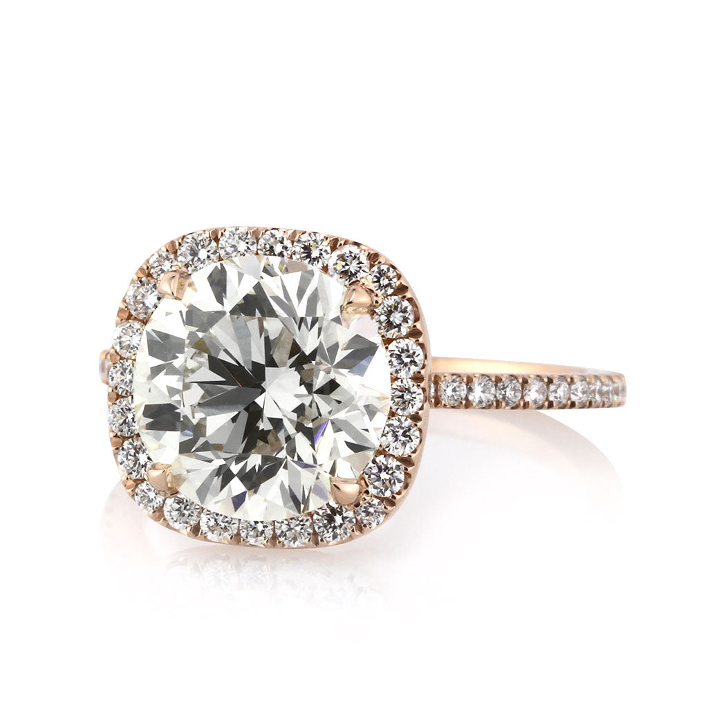 4.13ct Round Brilliant Cut Diamond Engagement Ring