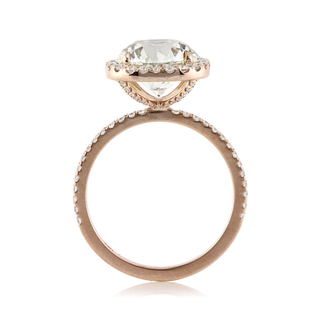 4.13ct Round Brilliant Cut Diamond Engagement Ring