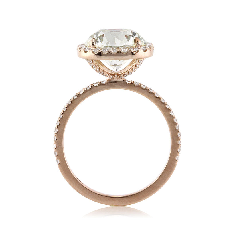 4.13ct Round Brilliant Cut Diamond Engagement Ring