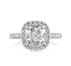 3.91ct Cushion Cut Diamond Engagement Ring