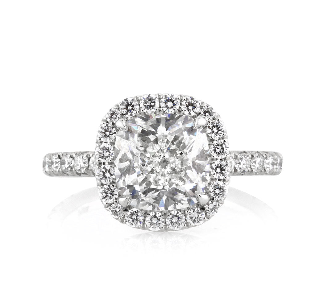 3.91ct Cushion Cut Diamond Engagement Ring