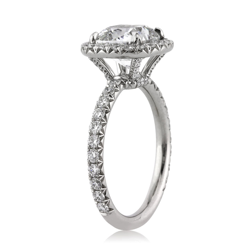 3.91ct Cushion Cut Diamond Engagement Ring