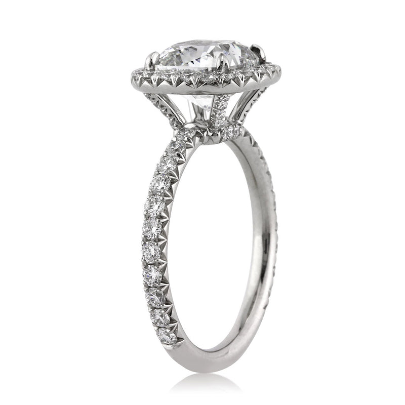 3.91ct Cushion Cut Diamond Engagement Ring