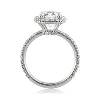 3.91ct Cushion Cut Diamond Engagement Ring