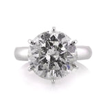 8.08ct Round Brilliant Cut Diamond Engagement Ring