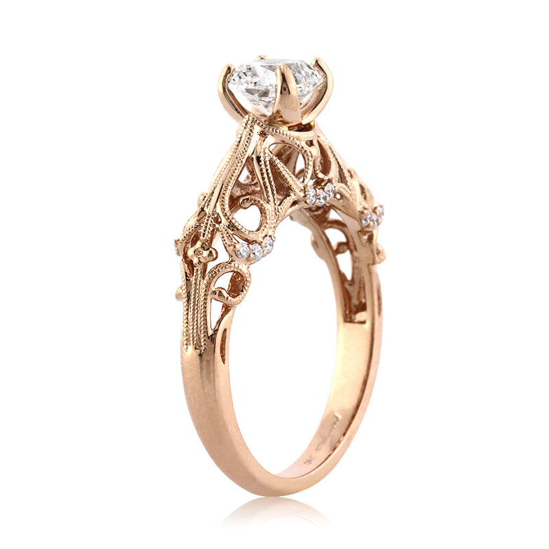 1.23ct Cushion Cut Diamond Engagement Ring