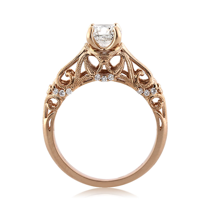 1.23ct Cushion Cut Diamond Engagement Ring