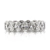 5.40ct Oval Cut Diamond Eternity Band in 18k White Gold
