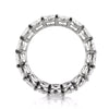 5.40ct Oval Cut Diamond Eternity Band in 18k White Gold
