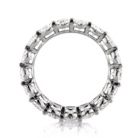 5.40ct Oval Cut Diamond Eternity Band in 18k White Gold