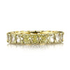 4.70ct Fancy Yellow Radiant Cut Diamond Eternity Band