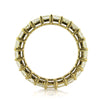 4.70ct Fancy Yellow Radiant Cut Diamond Eternity Band