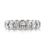 4.50ct Oval Cut Diamond Eternity Band in 18k White Gold