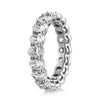 4.50ct Oval Cut Diamond Eternity Band in 18k White Gold